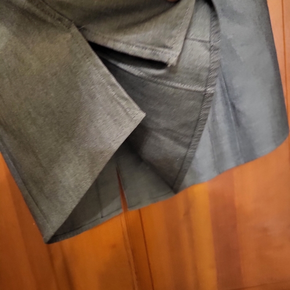 NWT FOXCROFT HIDDEN BUTTON FRONT CAREER SUMMER OFFICE  NON IRON GREY TOP SIZE 14 - Picture 3 of 6